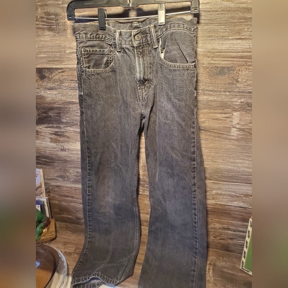 Levis Jeans 505 Regular Fit Straight Leg Black Size 16 Reg 28x28‎ Teen